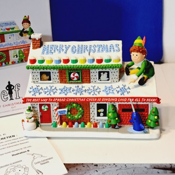 NIB-Hallmark 2023 Elf Crazy Christmas Cheer Light & Sound Ornament - Picture 1 of 8